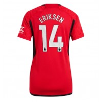 Billiga Manchester United Christian Eriksen #14 Hemma fotbollskläder Dam 2023-24 Kortärmad